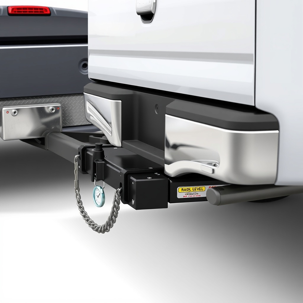<clean photorealistic photo/illustration of a trailer hooked to a pickup truck