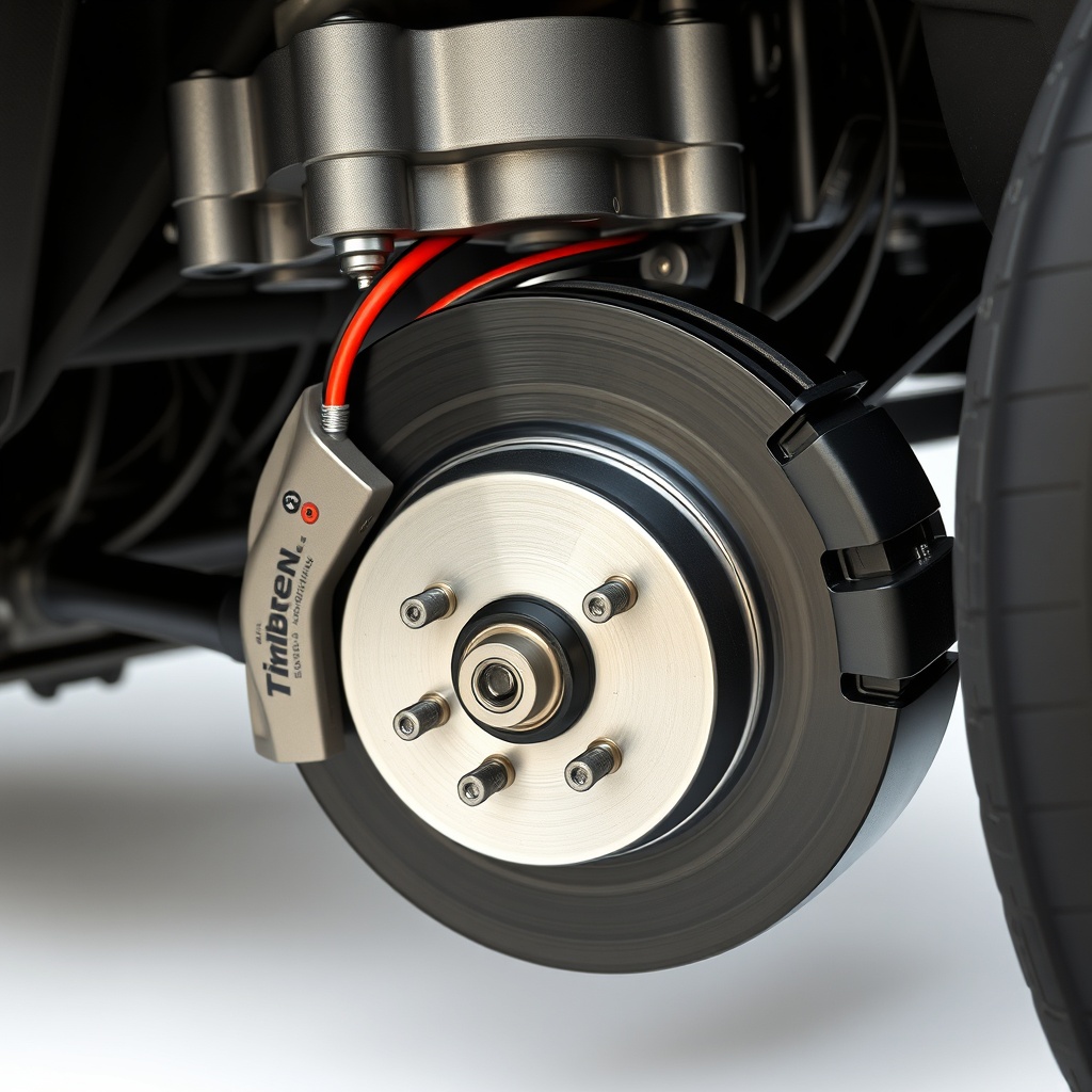 A clean photorealistic photo showing a close-up of a Timbren HD3500SL suspension unit with